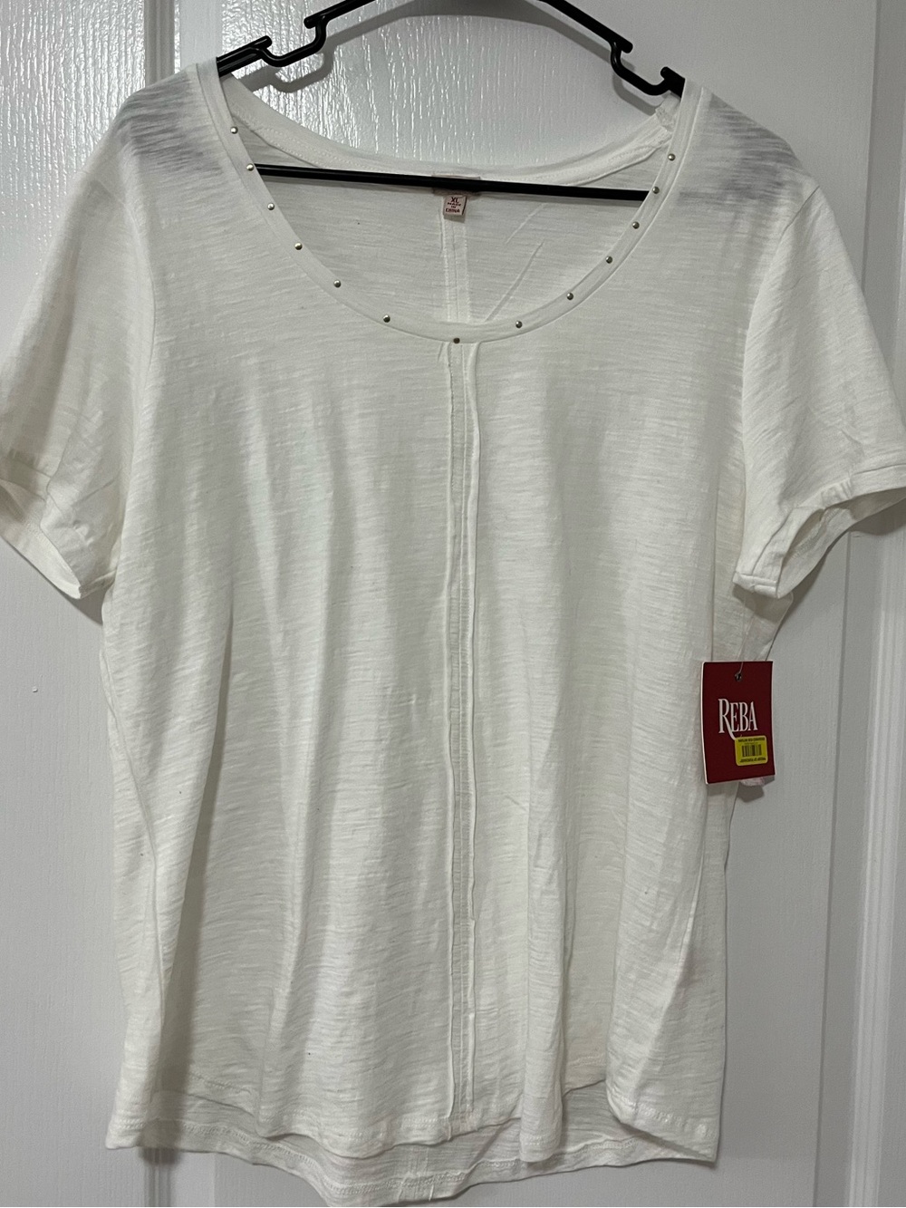 Reba Cream Top Blouse  XL. New